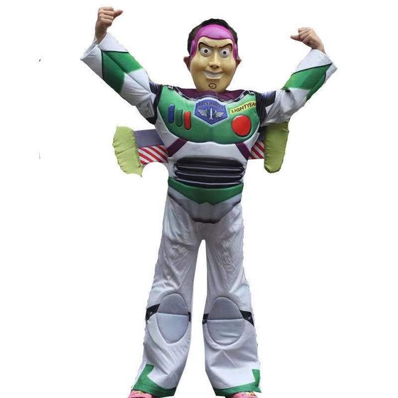 Children's Buzz Lightyear costume jumpsuit Denim Woody cartoon character anime character Halloween costume