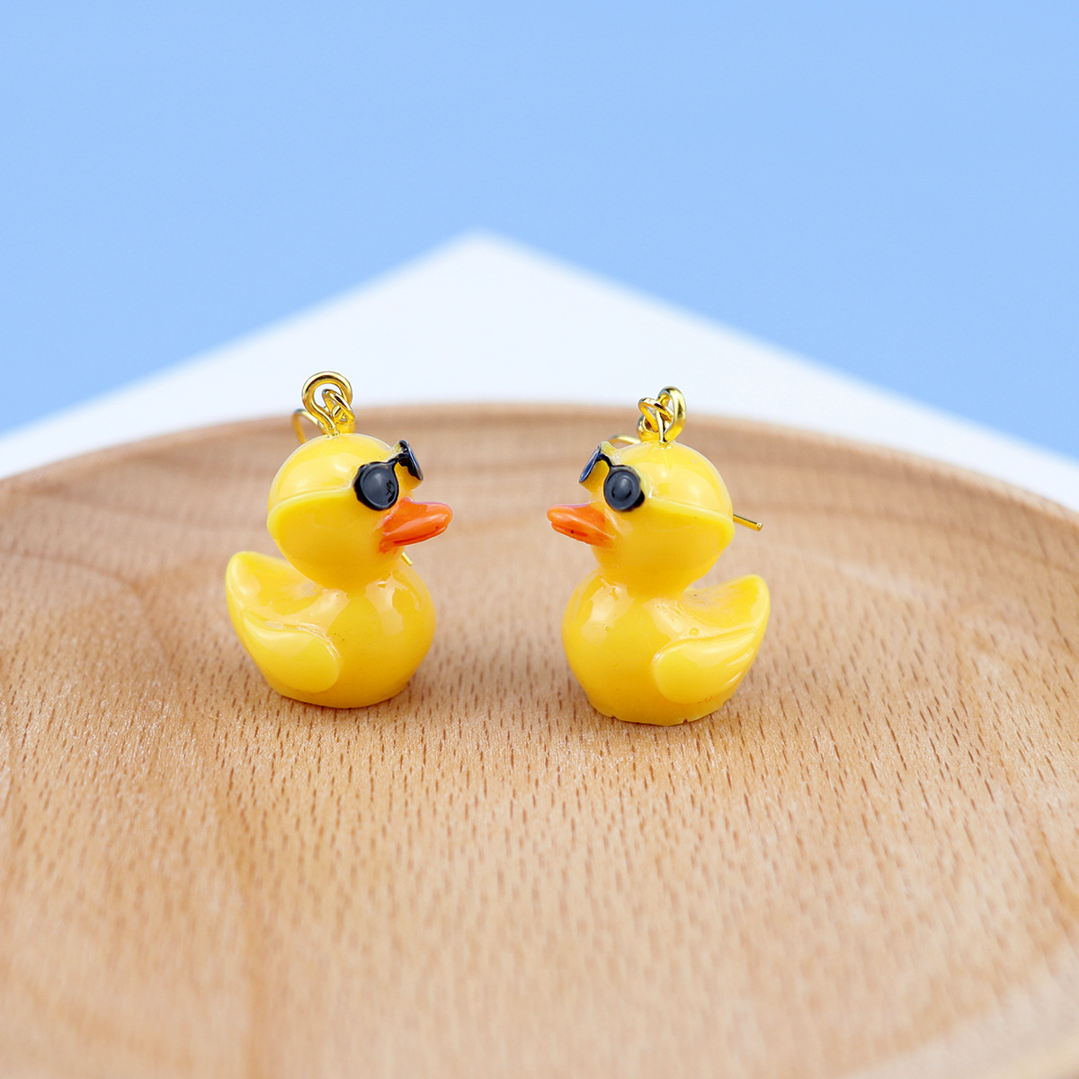 1 Pair Cute Animal Cartoon Duck Plastic Women's Drop Earrings Earrings Ear Hook display picture 7