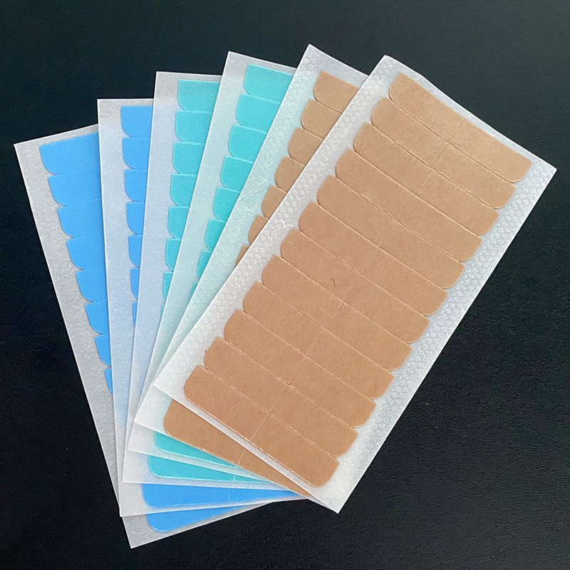 Cinta de peluca azul transfronteriza, cinta biológica de doble cara, película de peluca resistente al agua, resistente al sudor y de alta adherencia, gel de extensión para el cabello al por mayor