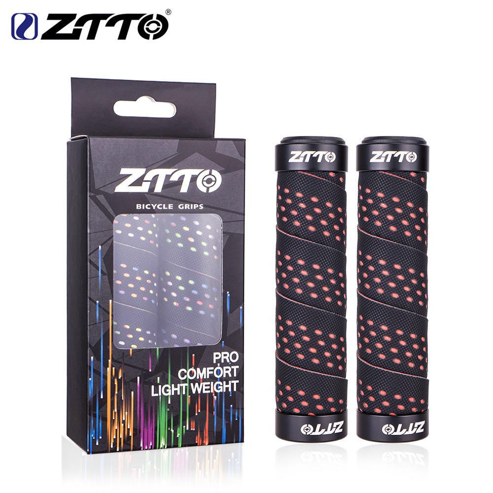 Cubierta de manija de bicicleta ZTTO Bicicleta de montaña Aislamiento de choque Apretón transpirable Aleación de aluminio Apretón antideslizante Accesorios para bicicletas