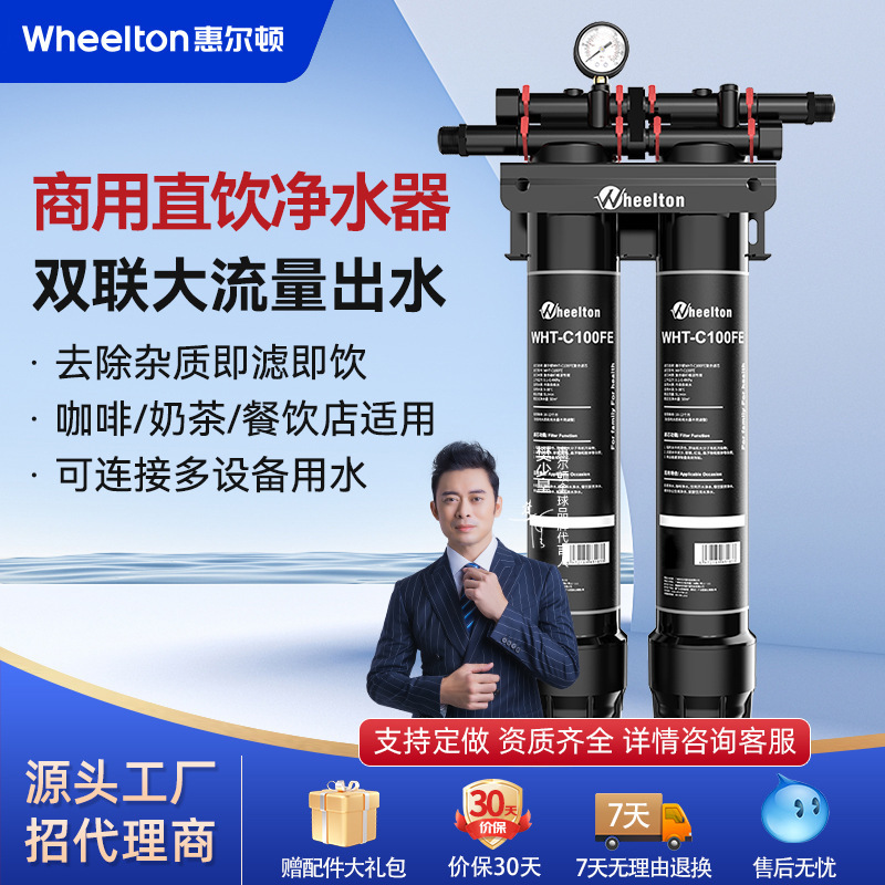 Wheelton Commercial Catering Milk Tea Water Purifier Large Flow Filter Coffee Shop Ice Maker Improves Taste