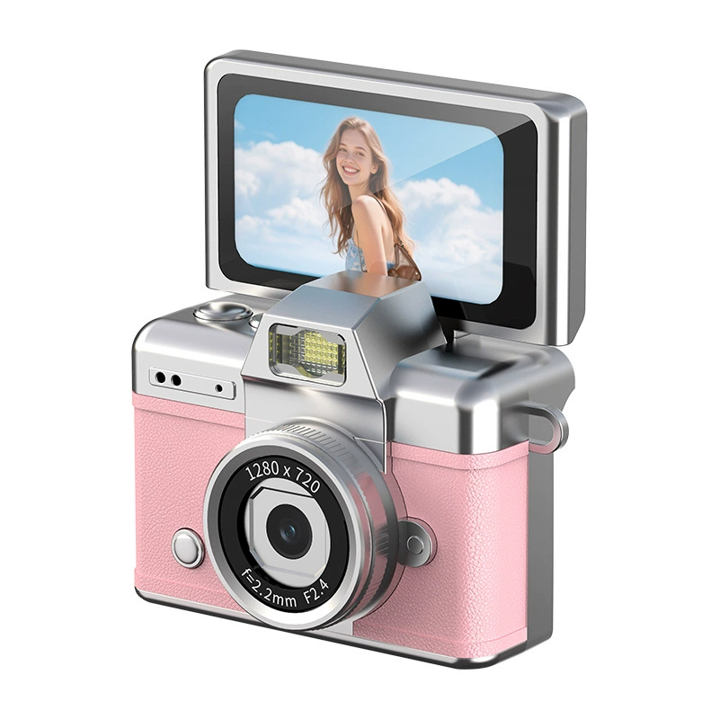 CCD digital camera new student self-portrait video vlog camera flip screen high-definition thumb mini camera