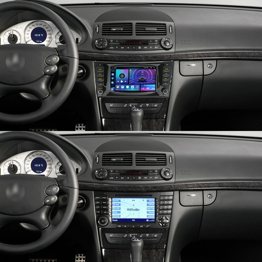 Adecuado para 96-07 Mercedes-Benz W211 Fangyitong Car Android Navigation carplay HD pantalla grande imagen de marcha atrás