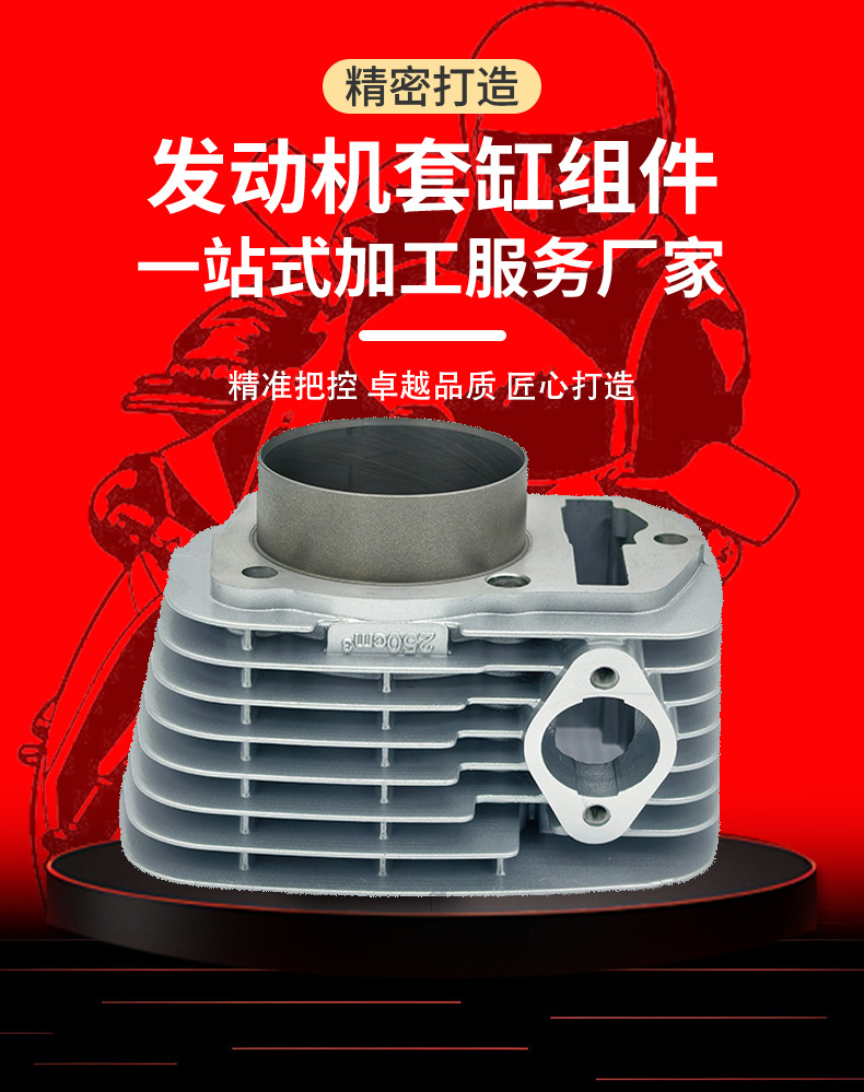 Motorcycle Engine Cylinder Set Suitable for Zongshen Cb250 Xr230 Crf230F Cylinder Piston Ring 65.5mm