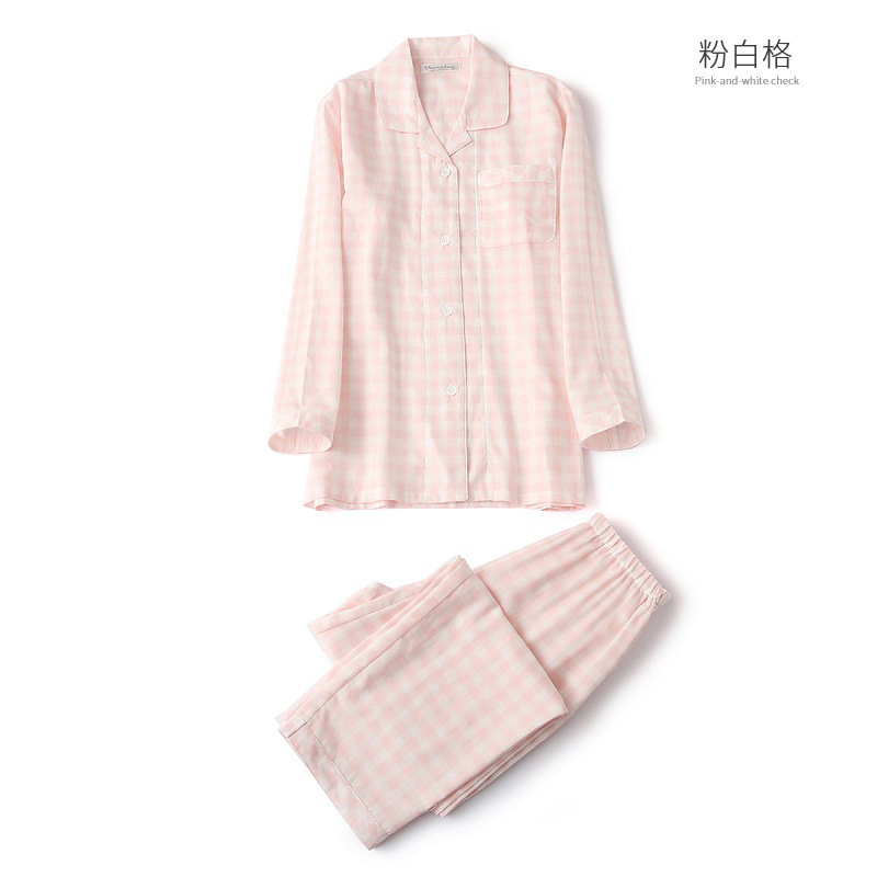 핑크와 화이트 체크 여성 모델 (A00432)