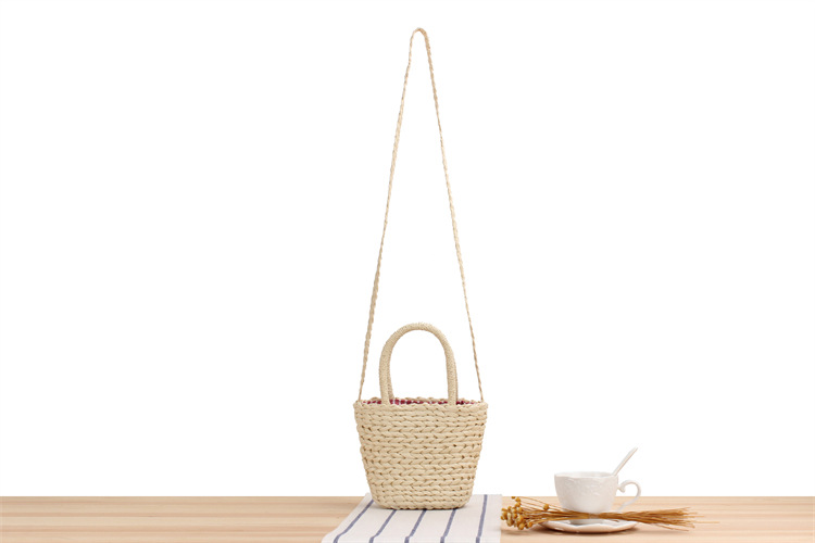 Fashion Cute Seaside Crossbody Small Single Shoulder Woven Straw Bag display picture 2