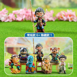 网红热卖古风悟空盲盒游戏周边创意炫酷手办家居电脑桌小摆件