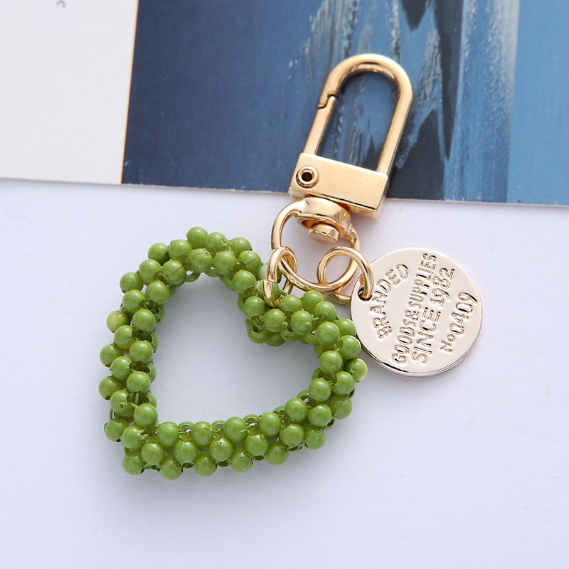 Cute Heart Shape Alloy Resin Unisex Keychain display picture 3