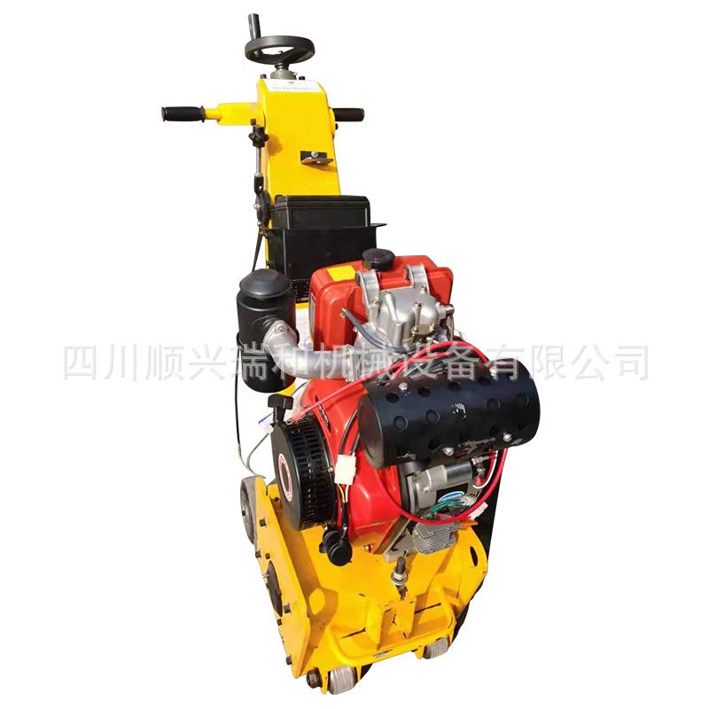 Máquina de fresado de hormigón pavimento asfáltico taladro de pelo auto-caminar piso interior máquina de dibujo de pelo diesel gasolina eléctrica