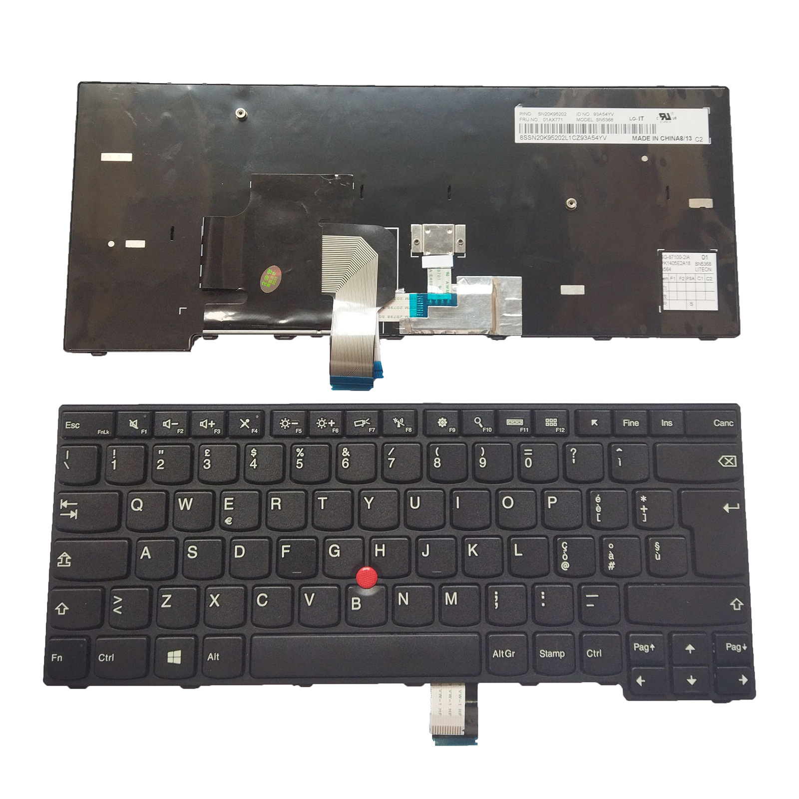 TI适用Lenovo Thinkpad E450 E450C E455 E460 E465 W450键盘
