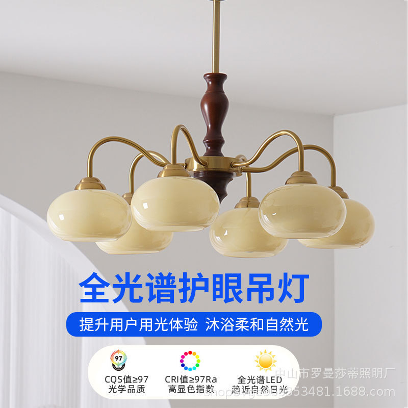 American retro style restaurant study bedroom persimmon chandelier in ancient vintage pastoral solid wood living room lamp American retro style restaurant study bedroom persimmon chandelier in ancient vintage pastoral solid wood living room lamp