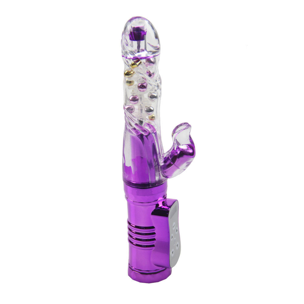 Retractable Rotating Bead Vibrator with 36 Modes, USB Rechargeable Thrusting Wand — detail image 5