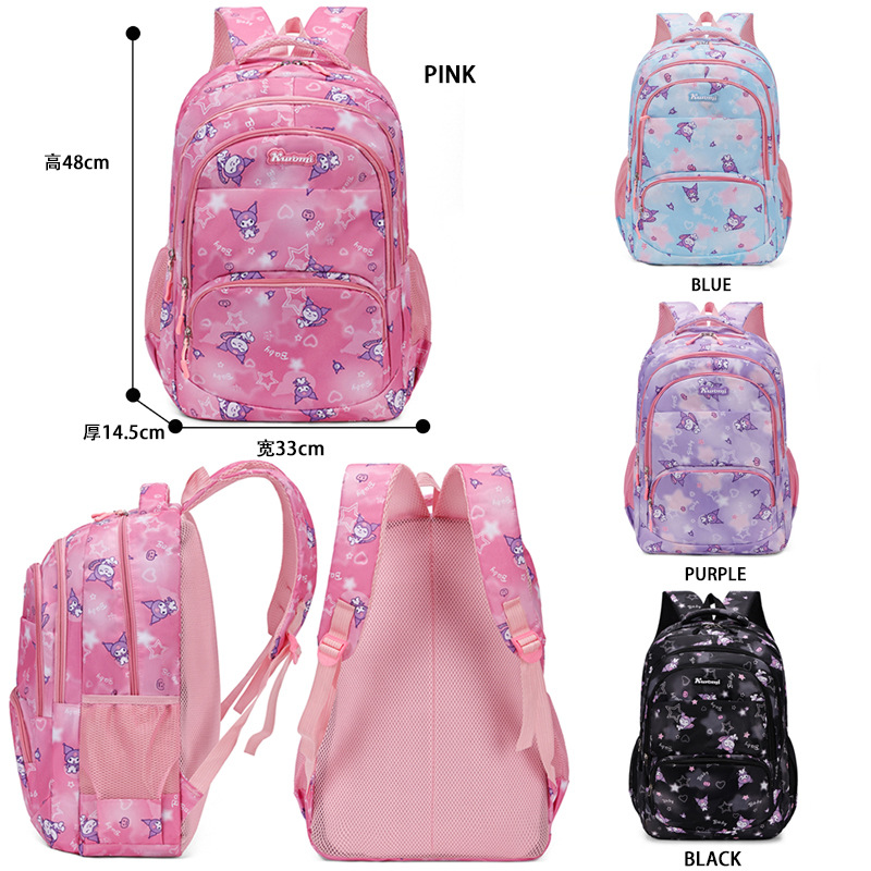 Nuevo estilo de comercio exterior mochila de gran capacidad para mujer linda escuela de escuela primaria de alto valor mochila doble informal para estudiantes neutrales