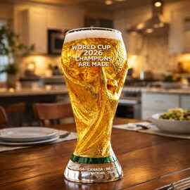 2026年国际足联世界杯啤酒杯创意家用商用精酿扎啤杯