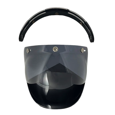Bubble Mirror, Multi-Color Windproof — Dəbilqə (Kaska) aksesuarları - dark-black-black-bracket