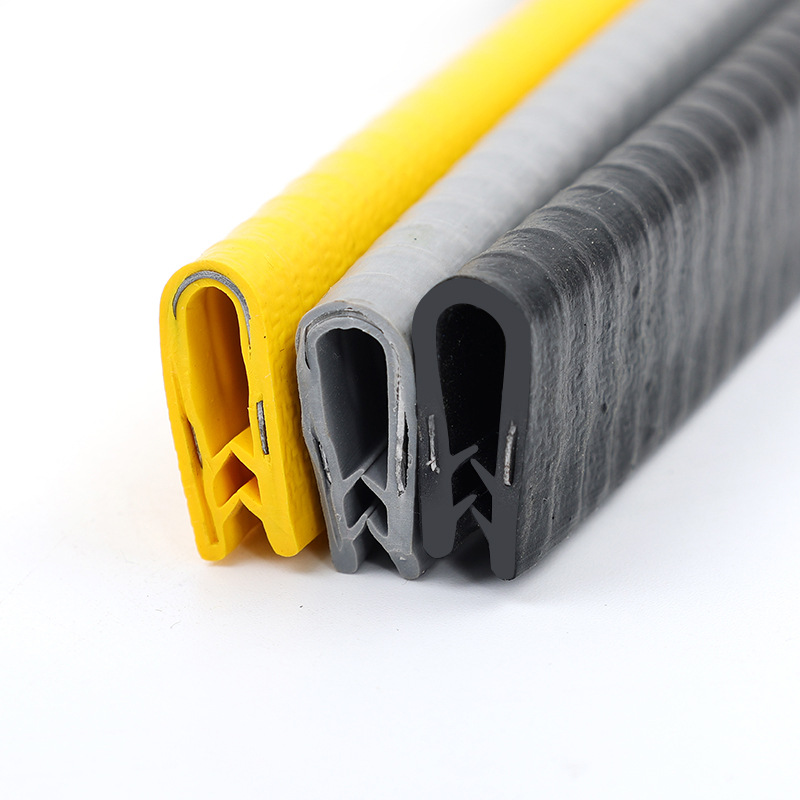 U型骨架密封条橡胶包边条机械钣金桥架防割手装饰护口保护条卡条