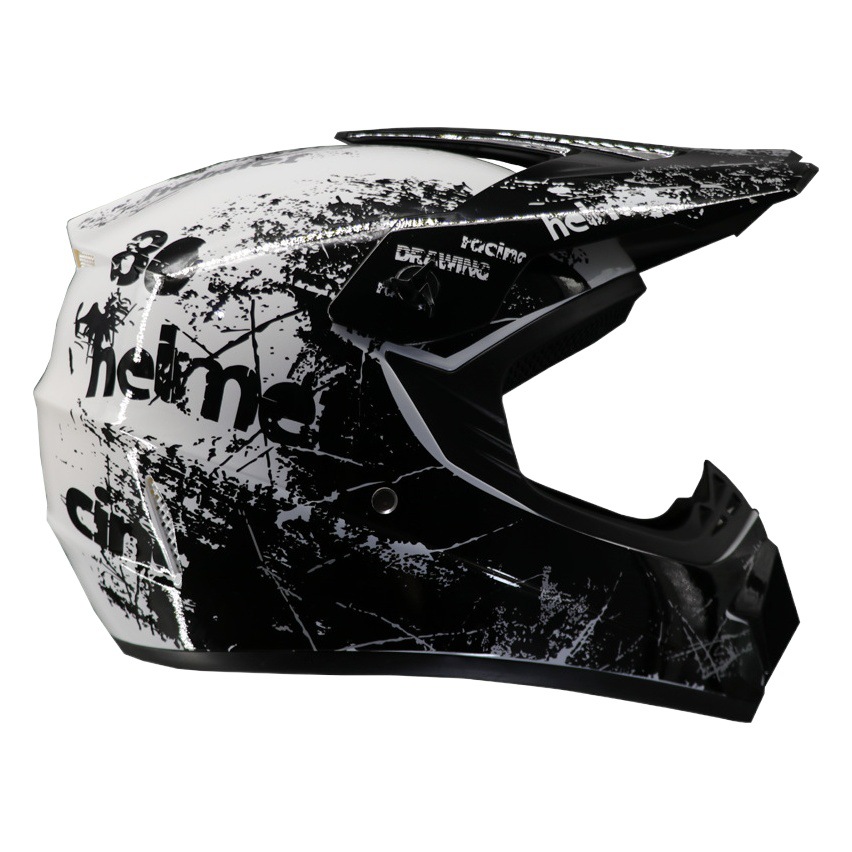 Cross-border floral 4-color foreign trade version off-road beach bike helmet mountain bike downhill teenage kadin