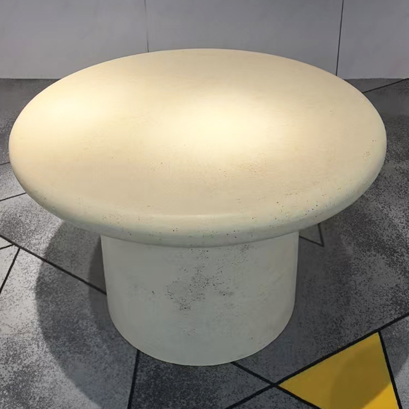 微水泥茶几设计师款客厅室外家用圆形咖啡桌侘寂风艺术简约茶桌|undefined