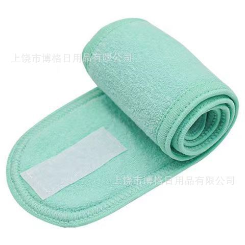 Nuevo transfronterizo yoga maquillaje máscara banda de pelo salón de belleza velo velcro banda de pelo se puede personalizar logo