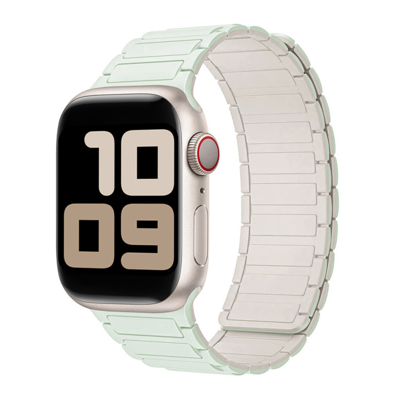 适用iwatch表带苹果S10S9手表带工字磁吸硅胶表带watch876543代SE|undefined