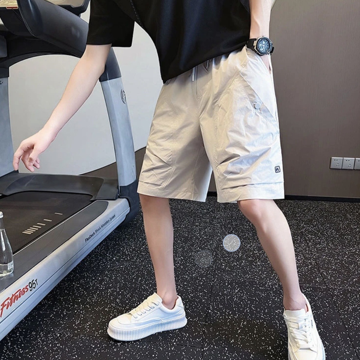 夏季短裤男户外运动休闲短裤男士2026年青少年百搭潮流速干五分裤
