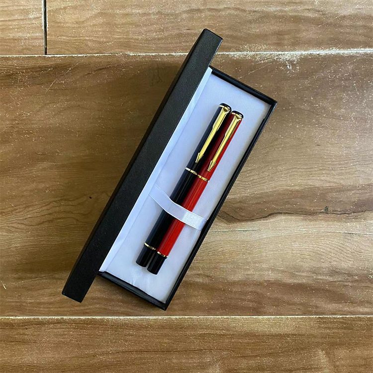 Juego de regalo de bolígrafos metálicos de gel y bolígrafos metálicos a base de agua para empresas, bancos, seguros, premios y estudiantes.