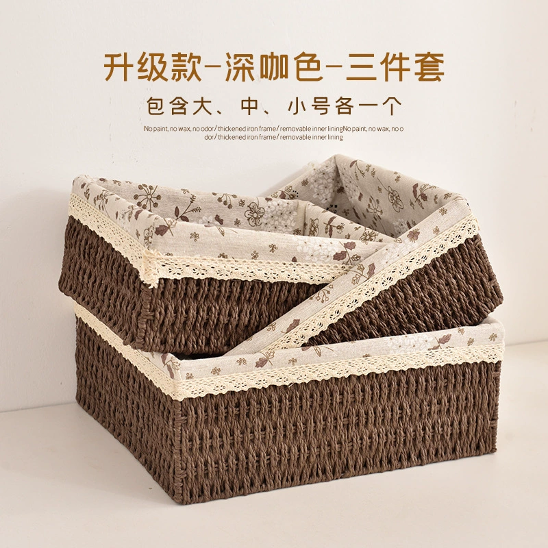 Storage system, straw storage basket, table storage box, direct factory sales