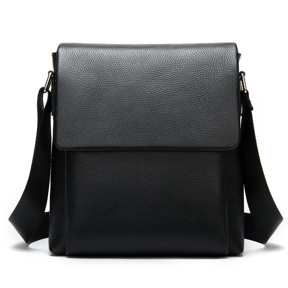 Umhängetaschen aus echtem Leder für Damen und Herren, hochwertiges Rindsleder, Business-Casual-Schultertaschen_voghion.com