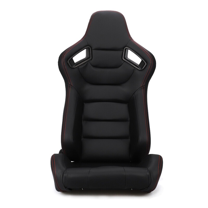 Racing seat with slide back adjustable car seat modified car chair 002 black/red room black