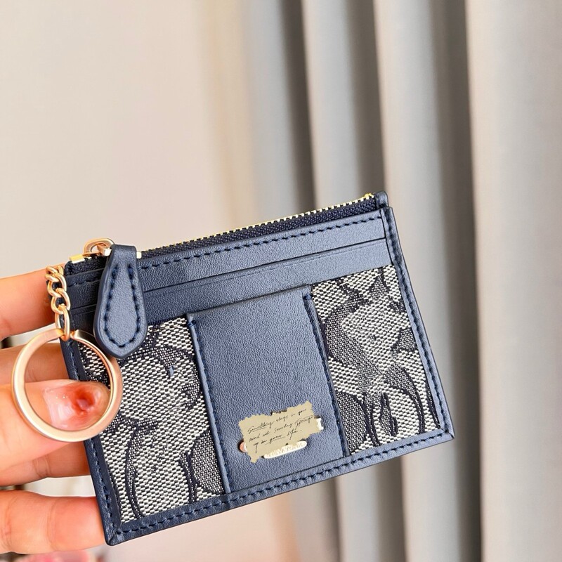 New Keychain Ring Card Holder Card Holder Key Bag Coin Purse Card Holder Work Id Bag Pendant Bus Card Small Bag