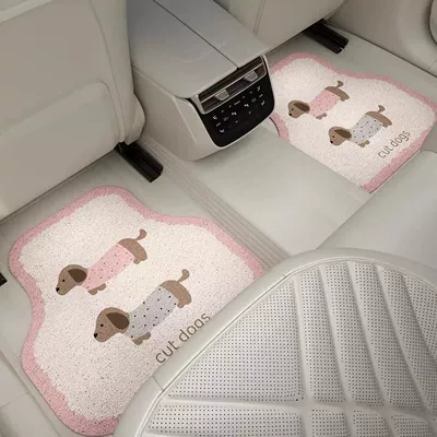 Anti-Dirt Universal Wire Loop Mats, Cartoon Avtomobil döşəmə paspasları