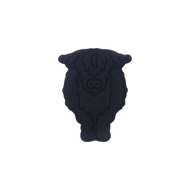 Nuevo bebé suministros de dibujos animados vaca pequeño mordedor creativo DIY bebé molar Cadena de pezón cadena anti-gota accesorios pequeños