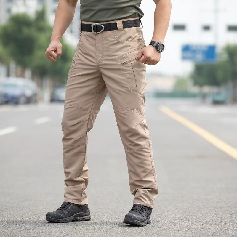 Cross-Border 2026 Men's Summer New Versatile Sports Solid Color Casual Cargo Pants Jogging Long Pants in Stock Trendy