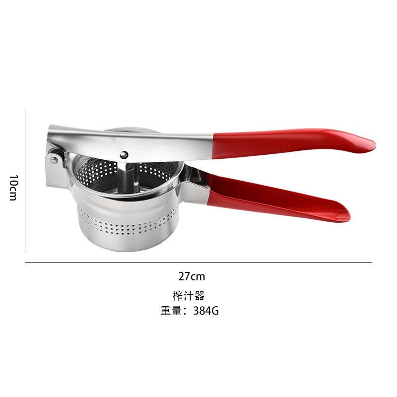 Prensa de patatas de acero inoxidable extrusor de jugo manual extrusor de verduras extrusor de agua frutas extrusor de jugo de puré de ajo extrusor de jugo mágico