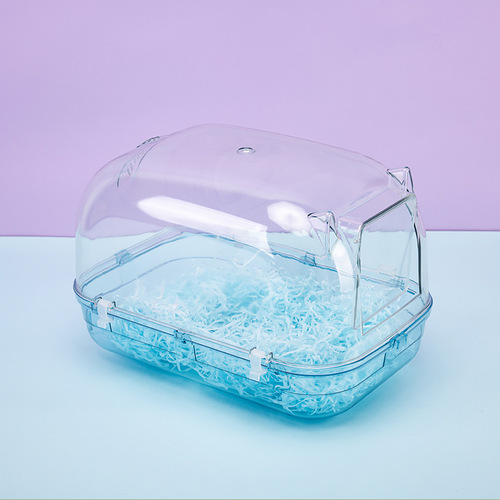 Dragon Cat Fully Enclosed Transparent Bathroom Large Automatic Door Dragon Cat Fully Transparent Bathroom Hamster Hedgehog Acrylic