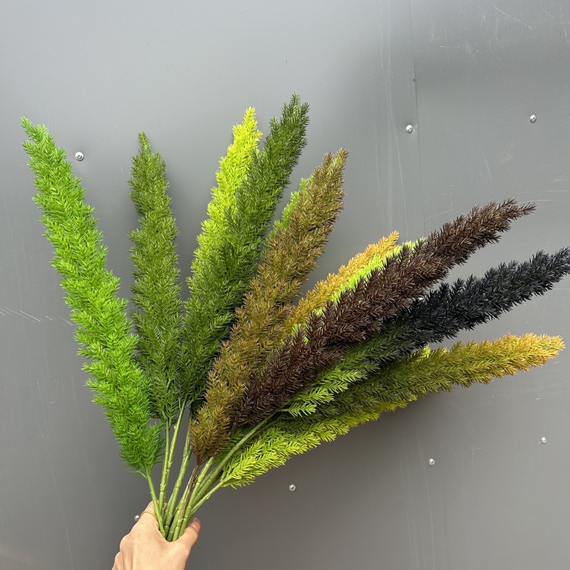 仿真绿植造景仿真狐尾松天门冬假绿植跨境批发芦苇草摆件家居装饰