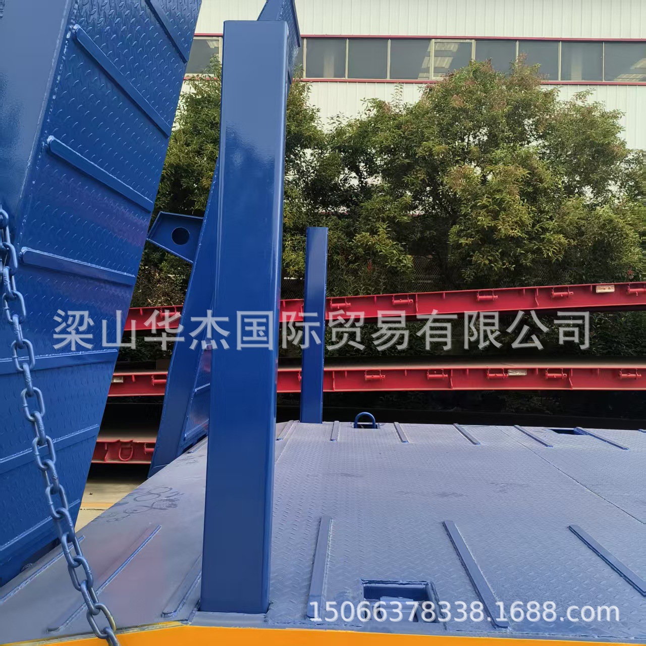 Integrated Full-Hanging Excavator Trailer, Professional Heavy-Duty Towing Flatbed Trailer, Excavator Piling-Type Trailer