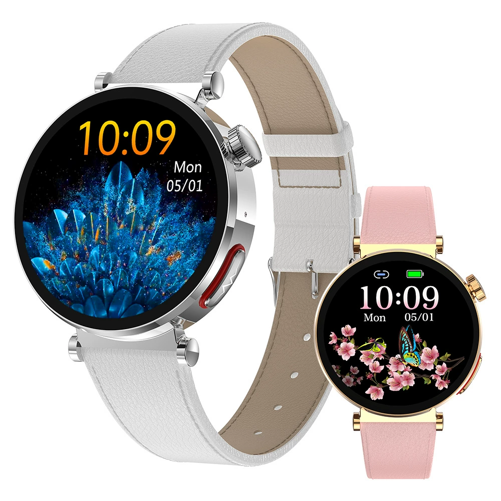 Новый ET490 Женский Круглый ЭКГ ЭКЦ Win -Blood Smart Smart Watch Health Monitor Bluetooth Call Watch