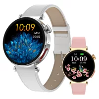 Новый ET490 Женский Круглый ЭКГ ЭКЦ Win -Blood Smart Smart Watch Health Monitor Bluetooth Call Watch