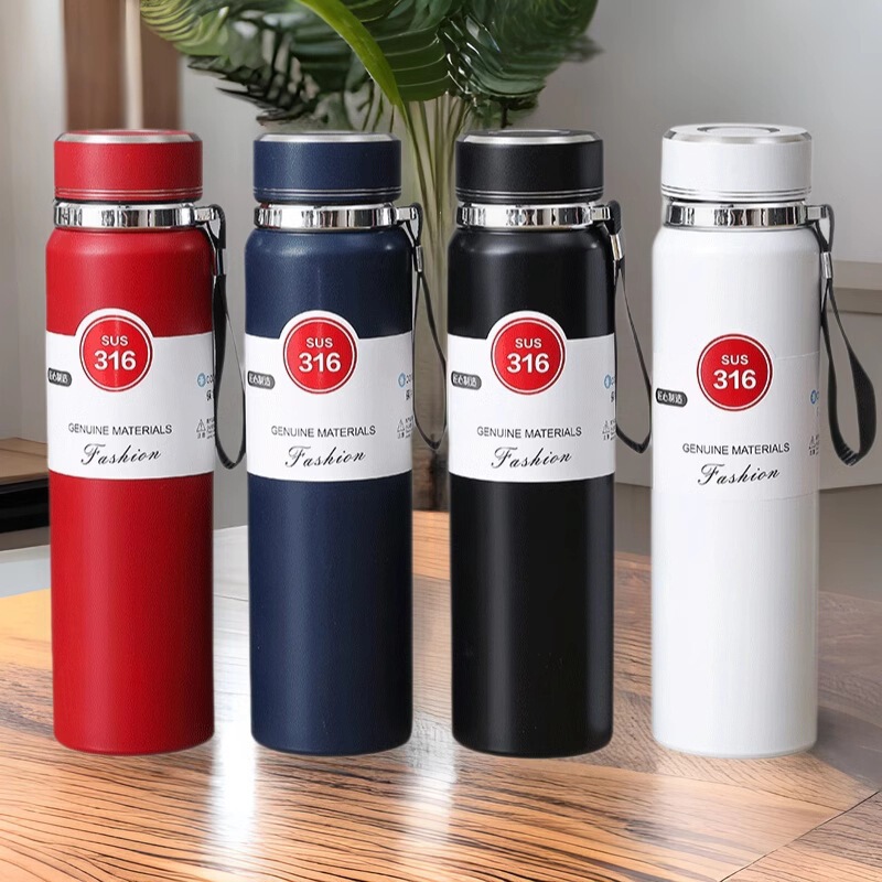 316 stainless steel sun pot thermos cup large capacity sling pot portable outdoor sports kettle custom logo 316 stainless steel sun pot thermos cup large capacity sling pot portable outdoor sports kettle custom logo