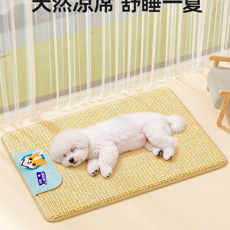 Крутой коврик-лежанка для собак и кошек, летний напольный коврик для сна, подходит для всех сезонов