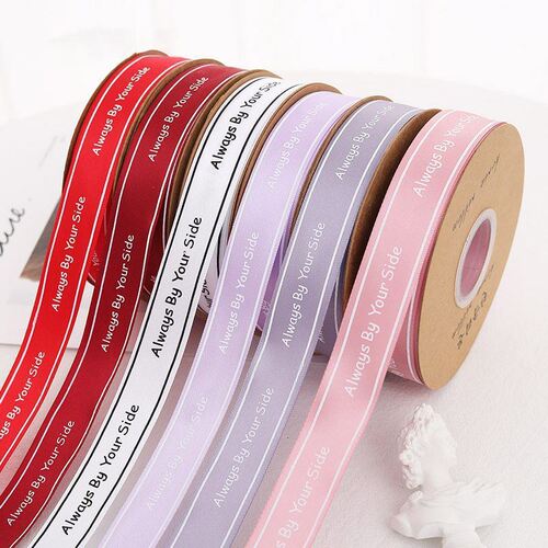 English letter ribbon flower packaging satin ribbon ribbon bouquet gift packaging bow tie cake ribbon
