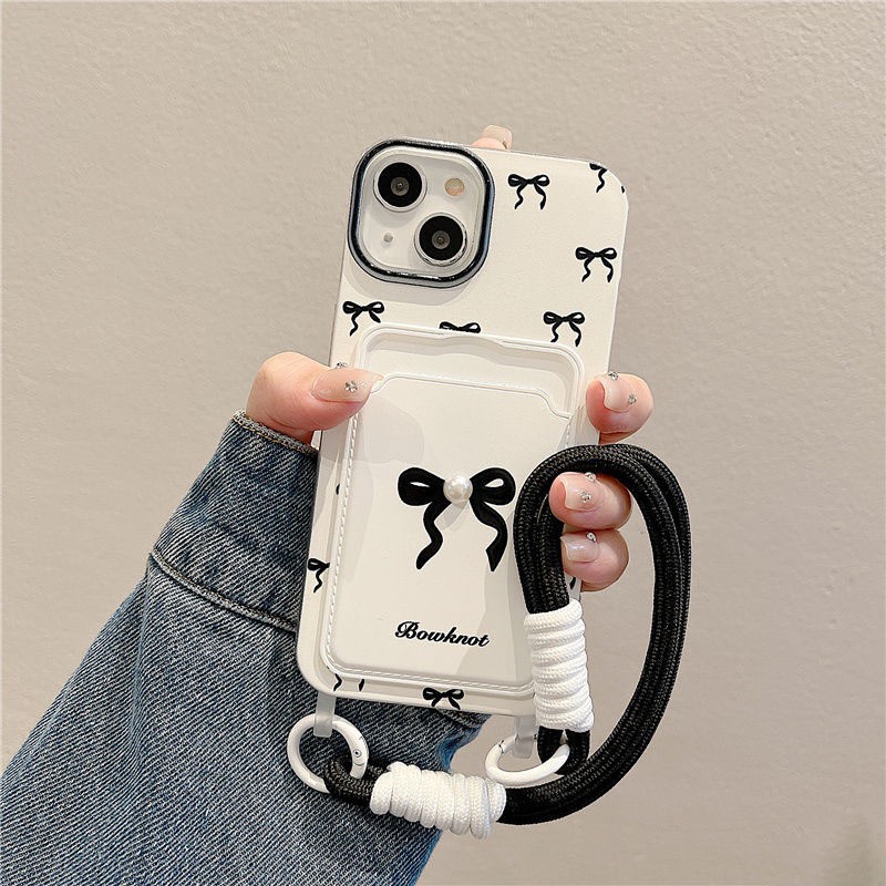 iPhone Applicable Brands Phone Cases Classification Tpu Bow Knot Casual Elegant Cute Phone Cases Phone Accessories