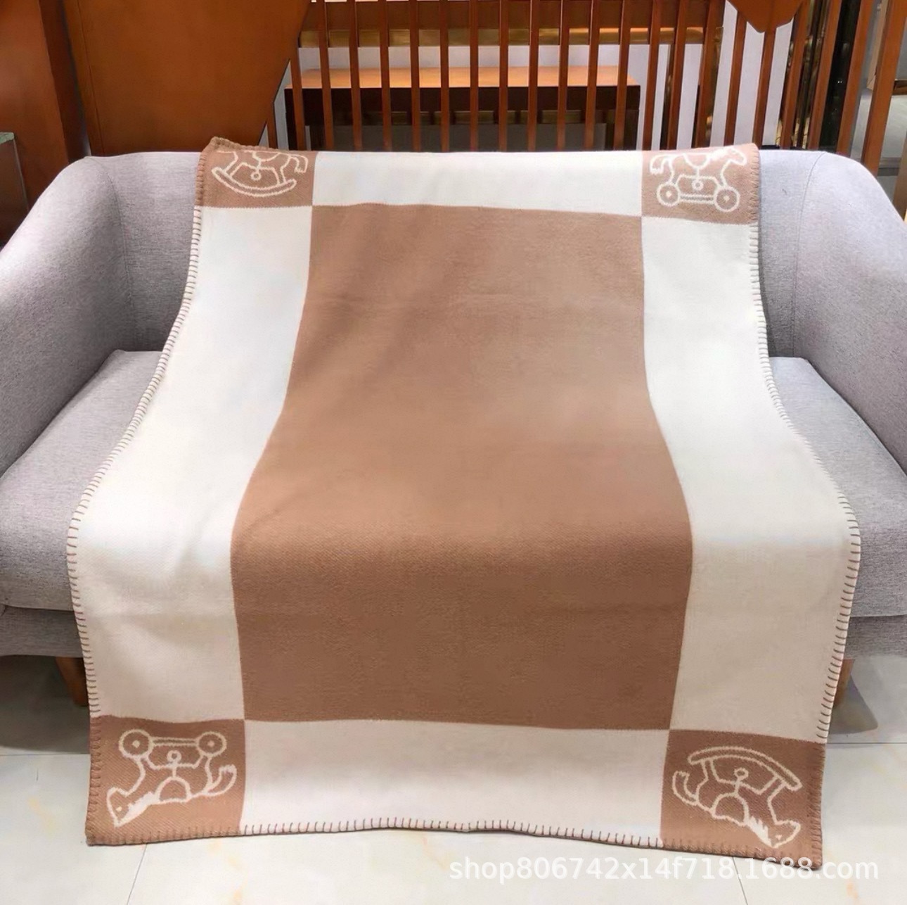 Baby blanket camel 110*140