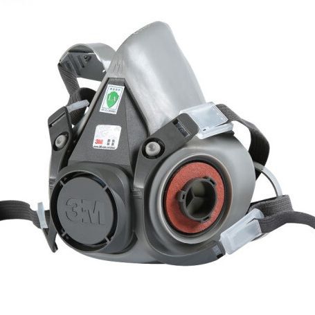 3M 6200防毒面具 半面罩防护面具主体双滤盒 可用于防护多种气体