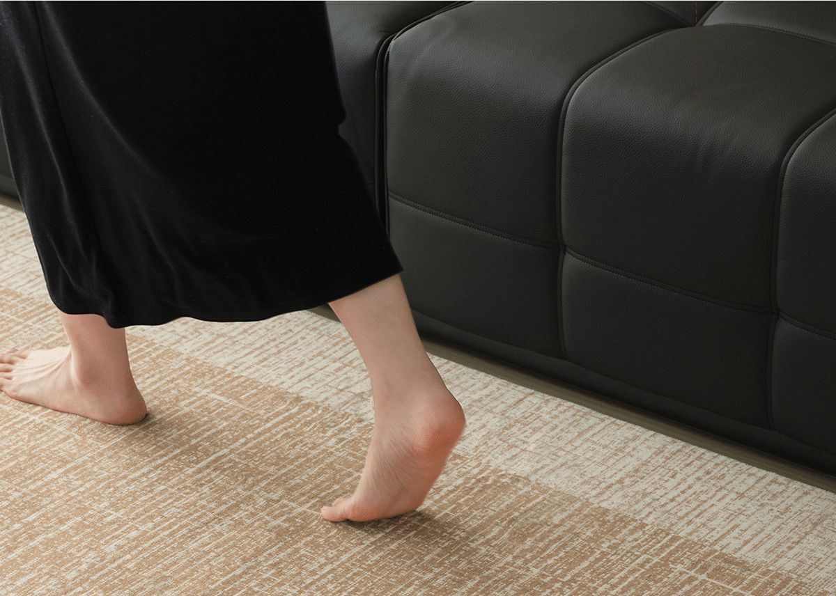 Cream Carpet 2025 New Model Living Room Floor Mat, Washable, Wear-Resistant, Waterproof, High-End Modern Bedroom, Formaldehyde-Free, Non-Slip