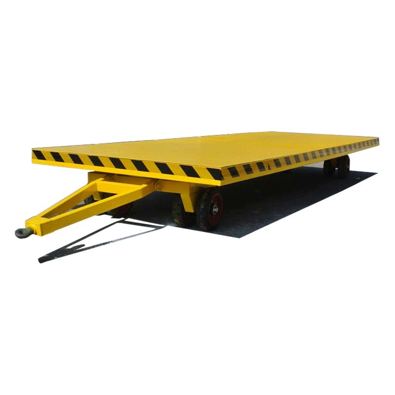 Прицеп-платформа для тяжелых грузов, грузоподъемность 40 тонн, удлиненный прицеп с задними поворотными колесами.