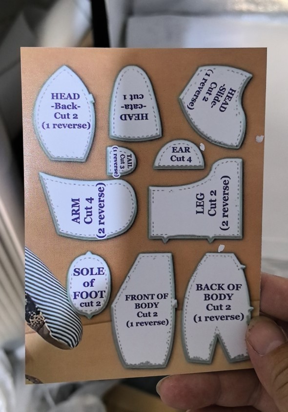 Conjunto de reglas Memory Bear Template Ruler Set