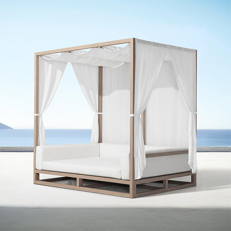 Cama al aire libre playa sillón creativo terraza villa sombra muebles patio jardín hiedra piscina sofá image 4
