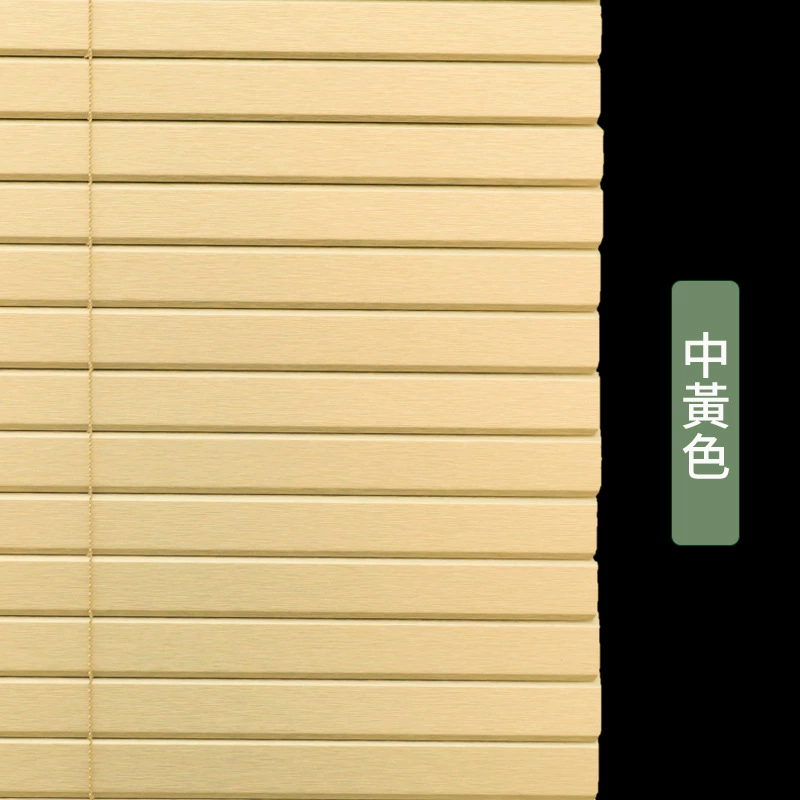 Factory-type aluminum alloy blinds bathroom waterproof and hole-free office high-blind electric roller blinds